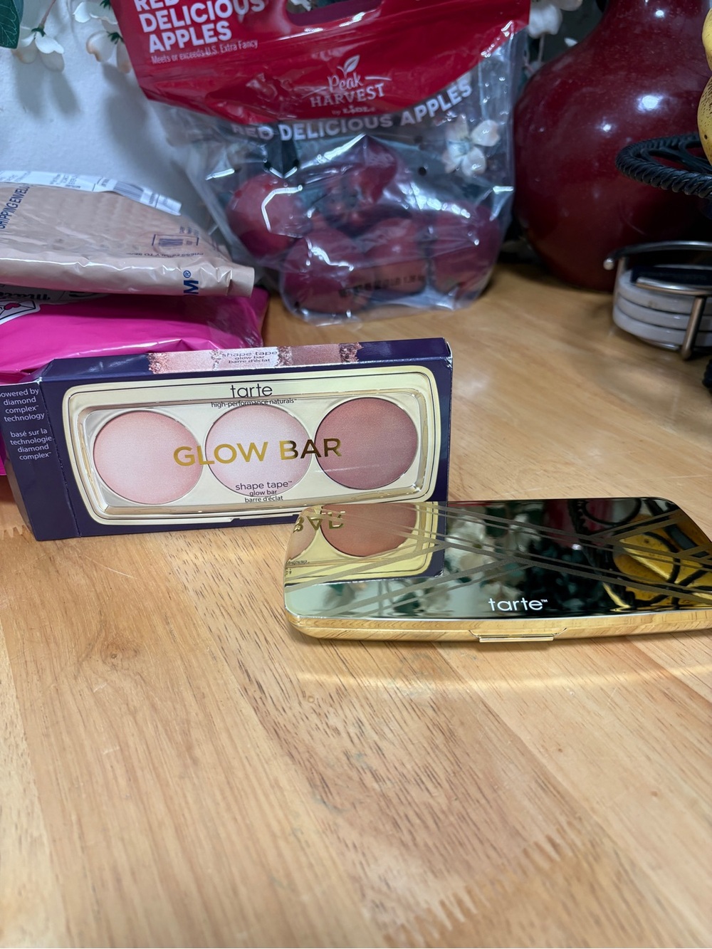 Tarte Shape Tape Glow Bar Bronzer & Highlight Palette, 3x0.15oz, BNIB, AUTHENTIC